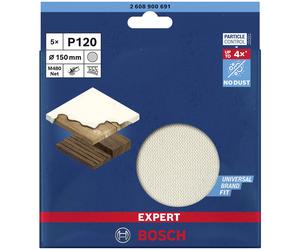 Bosch 2608900691 Expert M480 Sanding Net For ROS 150mm G 120 5-pc