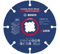 Bosch 2608901193 Expert X-LOCK Carbide Multi Wheel Cutting Disc 125 x 1 x22.23mm