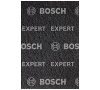 Bosch 2x EXPERT N880 Fleece Pads (for Steel sheets, Stainless steel, Ø 115 x 140 mm, Medium S, Professional Accessory Hand Sanding)