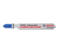 Bosch 2 x Expert 'Stainless Steel' T 118 AHM Jigsaw Blade (for Stainless Steel Sheets, Length 83 mm, Professional Accessories Jigsaw)