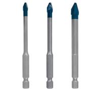 Bosch 2608902312 HEX-9 3 Piece Hard Ceramic Tile Drill Bit Set