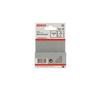 Bosch 2609200244 Tacker Nails, 0 V, Silver, 2.8 x 1.65 x 14 mm