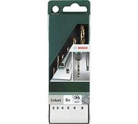 Bosch 2609255087 DIY Drill Bit Set 2/3 / 4/5 / 6/8 mm G High-Speed Steel/Cobalt Alloy Set of 6