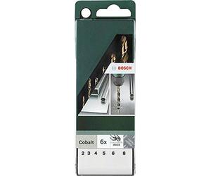 Bosch 2609255087 DIY Drill Bit Set 2/3 / 4/5 / 6/8 mm G High-Speed Steel/Cobalt Alloy Set of 6