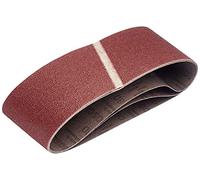 Bosch 2609256200 Sanding Belts for Belt Sanders 65 x 410 mm Grit Size 80 Pack of 3 Sheets Red