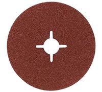 Bosch 2609256243 Fibre Sanding Disc for Angle Grinder Clamped for Wood and Metal 115mm Disc 8mm Bore 24 Grit