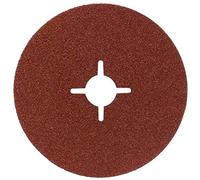 Bosch 2609256247 Fibre Sanding Disc for Angle Grinder Clamped for Wood and Metal 115mm Disc 22mm Bore 100 Grit