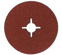 Bosch 2609256248 Fibre Sanding Disc Set for Angle Grinder Clamped for Wood and Metal 115mm Disc 22mm Bore 36 Grit 60 Grit 100 Grit (4 Pieces Each)