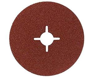 Bosch 2609256248 Fibre Sanding Disc Set for Angle Grinder Clamped for Wood and Metal 115mm Disc 22mm Bore 36 Grit 60 Grit 100 Grit (4 Pieces Each)