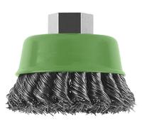 Bosch 2609256504 75mm M14 Stainless Wire Cup Brush Knotted Wire