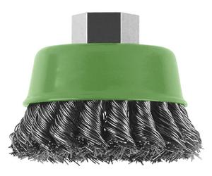 Bosch 2609256504 75mm M14 Stainless Wire Cup Brush Knotted Wire