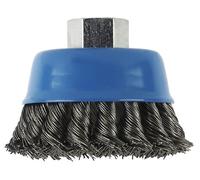Bosch 2609256508 100mm M14 Wire Cup Brush Knotted Wire - Brass-Coated