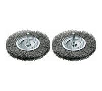Bosch 2609256526 6 x 50 mm Wire Wheel Crimped Wire Shank (Pack of 2)