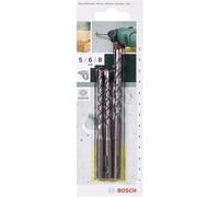 Bosch Accessories 2609256908 SDS-Quick Concrete Drill Bit-Set, 0 V, Grey, 5/6/8 mm