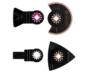 Bosch 2609256978 Multitool Set; 4-Piece; Tile & Mortar Renovation Tool