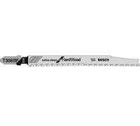 Bosch 2609256A07 HCS - T 308 BF Jig Saw Blade for Clean Cuts Without Splinters Depth 5-50 mm Length 117 mm