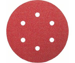 Bosch 2609256A35 Sanding Sheets for Orbital Sanders 150 mm Diameter 6 Holes 2 Sheets 60 Grain 2 Sheets 120 Grain 2 Sheets 240 Grain