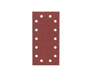 Bosch 2609256B21 Sanding Sheets Pack of 10 for Orbital Sanders 115 x 230 cm Self-Adhesive System 14 Holes 80 Grit