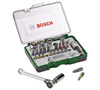 Bosch 27pc.Screwdriver Bit and Ratchet Set (PH-, PZ-, Hex-, T-, 1 - Pack