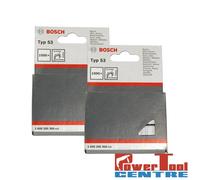 Bosch 2Pack x 1000PCE Fine Wire Staples Type 53 11.4x0.74x14mm 1609200368 - 410