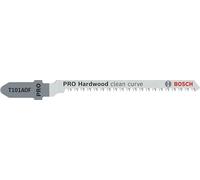 Bosch 2x PRO Hardwood Clean T101AOF Curve Jigsaw Blade (for Hardwood, Multiplex board, Length 83 mm, Professional Accessory Jigsaw)