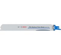 Bosch 2x PRO Medium-Thick Metal S1137BEF Precise Reciprocating Saw Blade | for Metal pipes and profiles, Non-ferrous metals, Length 225 mm, Professional Accessory Reciprocating Saw