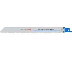 Bosch 2x PRO Metal S1125VF Demolition Reciprocating Saw Blade | for Metal pipes and profiles, Non-ferrous metals, Length 225 mm, Professional Accessory Reciprocating Saw