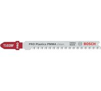 Bosch 2x PRO Plastics PMMA Clean T102BF Jigsaw Blade (for Plastics, Acrylic, Length 92 mm, Professional Accessory)
