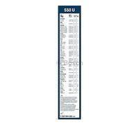 Bosch Wiper Blade Twin 550U, Length: 550mm - Single Front Wiper Blades