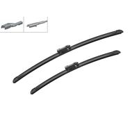 Bosch Aerotwin A696S - Front Windscreen Wipers - Set of 2 Replacement Blades - Comes with Pre-assembled Adapter - 2 Blades, 550 mm / 450 mm - Only for Left-Hand Drive (EU)