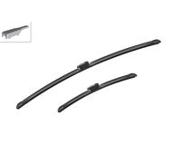 Bosch Wiper Blade Aerotwin A250S, Length: 650mm/360mm - Set of Front Wiper Blades - Only for Left-Hand Drive (EU)