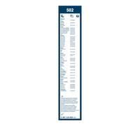 Bosch Wiper Blade Twin 502, Length: 500mm/450mm - Set of Front Wiper Blades
