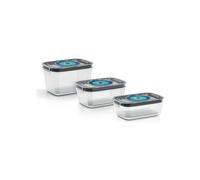 BOSCH - 3 airtight vacuum storage boxes: 0.7L, 1.0L and 1.5L - Drip tray - Day and month indicator - Tritan