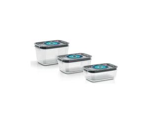 BOSCH - 3 airtight vacuum storage boxes: 0.7L, 1.0L and 1.5L - Drip tray - Day and month indicator - Tritan
