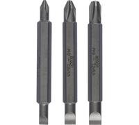 Bosch 3 Piece Double Ended Phillips and Slotted Screwdriver Bit Set