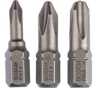 Bosch 2607001752 Driver Bit Set - 3-piece Phillips (PH) 25 mm - Extra Hard