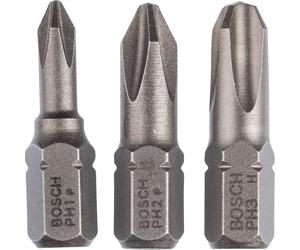 Bosch 3 Piece Extra Hard Phillips Screwdriver Bit Set