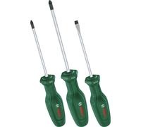 Bosch 3 Piece Pozi, Phillips and Slotted Screwdriver Set