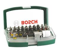 Bosch 32pc. Screwdriver Bit Set (PH-, PZ-, Hex-, T-, TH-, S-Bit, Accessories Drill and Screwdriver)