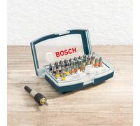 Bosch 2607017359 Screwdriver Bit, Set with Belt, Clip 32 Pcs, 0 V, Silver