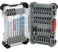 Bosch 35x PRO Impact Mixed Set, 35-Piece (for Concrete, Soft Tiles, 200 x 107 mm, Professional Accessories Screwdriver, Screwdriver)