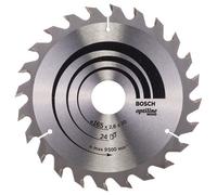 Bosch Optiline Wood Cutting Saw Blade 165mm 24T 30mm