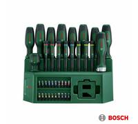 Bosch 39 Piece Mixed Screwdriver Set, 9 Screwdrivers, 8 Precision Screwdrivers, Bit Ratchet, Stubby Screwdriver And 20 Bits