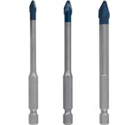 Bosch 3x EXPERT HEX-9 HardCeramic Drill Bit Set | for Hard Ceramic Tiles, Soft Ceramic Tiles, Ø 5,00, 6,00, 8,00 mm, Professional Accessory Impact Drill/Driver, Drill Drivers