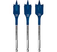 Bosch 3x EXPERT Self Cut Speed Spade Drill Bit Set (for Softwood, Particleboard, Ø 20-25 mm, Professional Accessory Rotary Drill/Drivers)