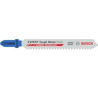 Bosch 3X Expert Tough Metal Thick T155HHM Jigsaw Blade (for Stainless Steel Sheets, Length 92 mm, Professional Accessory Jigsaw)