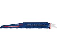 Bosch 3x EXPERT Wood with Metal Demolition S1167XHM Blade | for Wood with tough metal, Construction wood with mortar and nails, Length 225 mm, Professional Accessory Reciprocating Saw