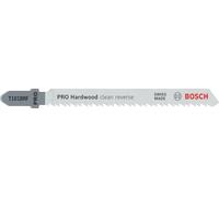 Bosch 3x Jigsaw Blade T 101 BRF Clean for Hard Wood (for Hard Wood, Straight Cuts, Professional Accessories Jigsaw)