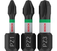 Bosch 3X PRO Pozidriv Impact Bit (100 x 50 mm, Professional Accessory Screwdriver, Screwdriver)