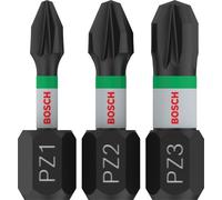 Bosch 3X PRO Pozidriv Impact Bit (100 x 50 mm, Professional Accessory Screwdriver, Screwdriver)